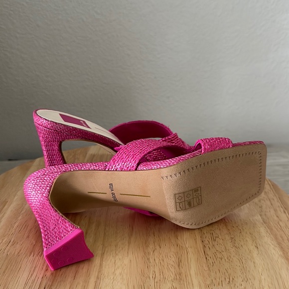 Dolce Vita Woven Heeled Mules - Nitro - Picture 8 of 8